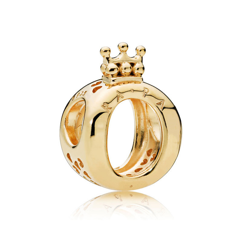 pandora charm bead pandora logo & crown o charm s925 ale