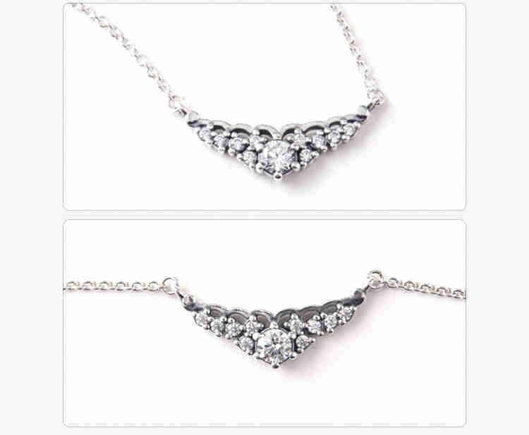 pandora necklace fairytale tiara hinged