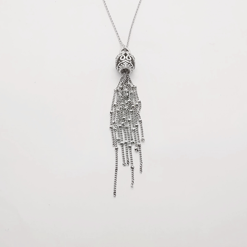 pandora necklace enchanted tassel hinged
