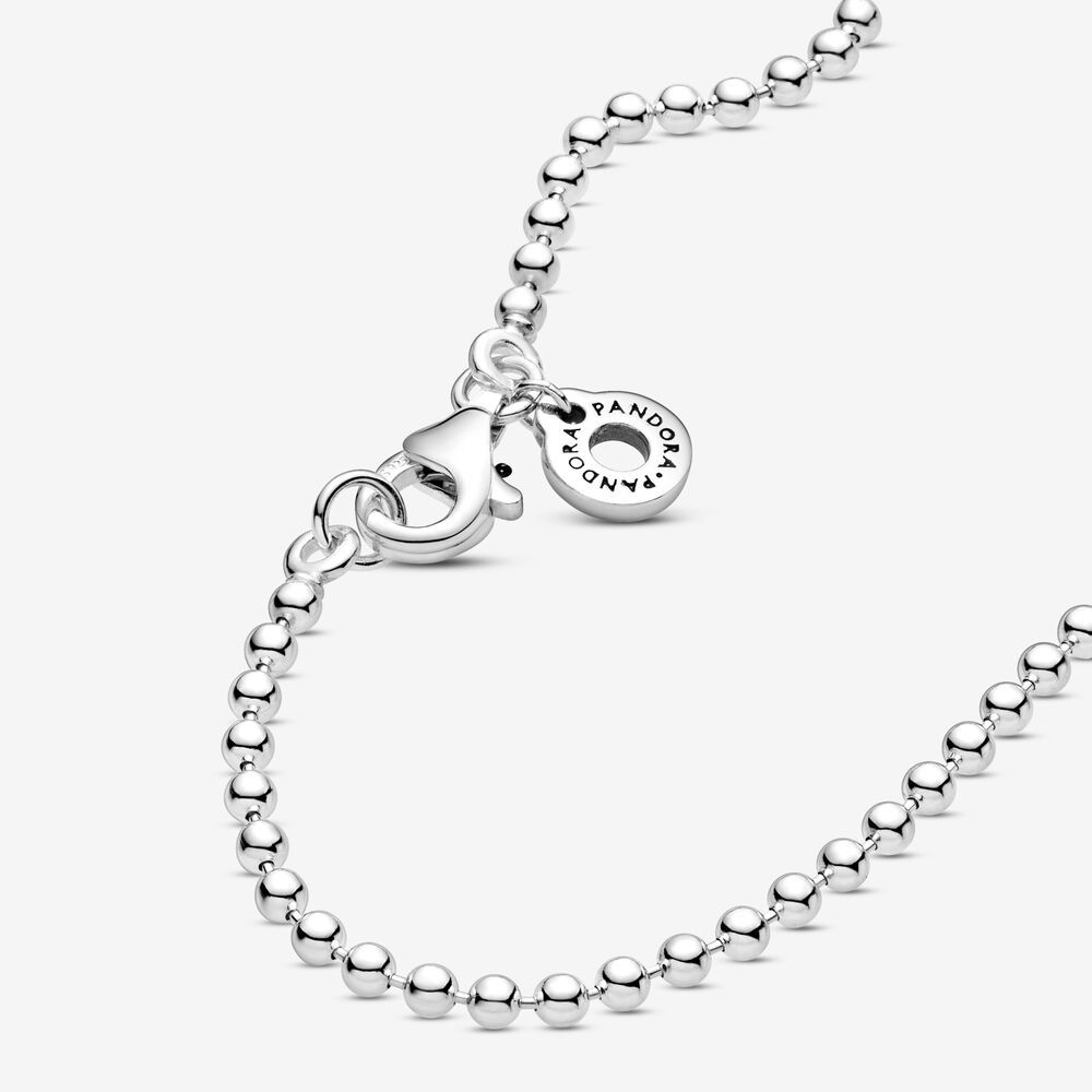 pandora polished ball chain necklace 60cm hallmark