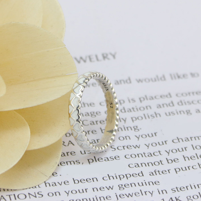 pandora silver enamel abundance of love ring