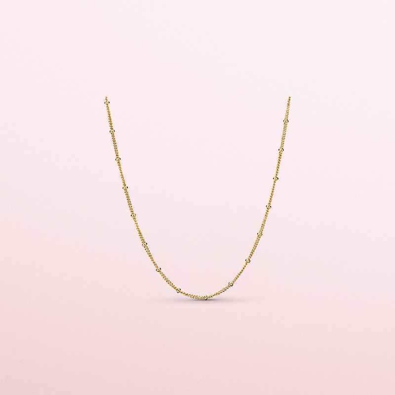 pandora shine beaded necklace ale gold