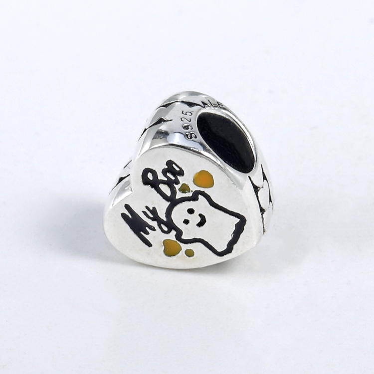 my boo ghost pandora heart halloween silver charm