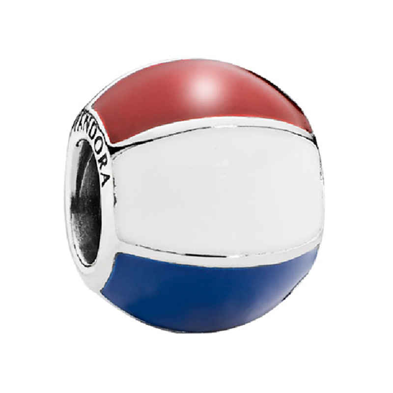 pandora sterling silver beach ball charm union jack colours