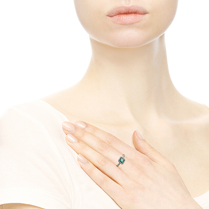 pandora silver 925 timeless elegance green ring