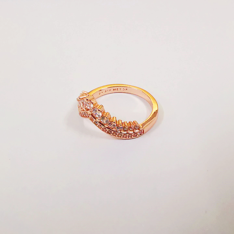 sparkling 925 sterling silver princess wish wishbone style cz ring