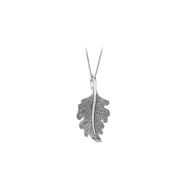 pandora oak leaf necklace 70 cm chain