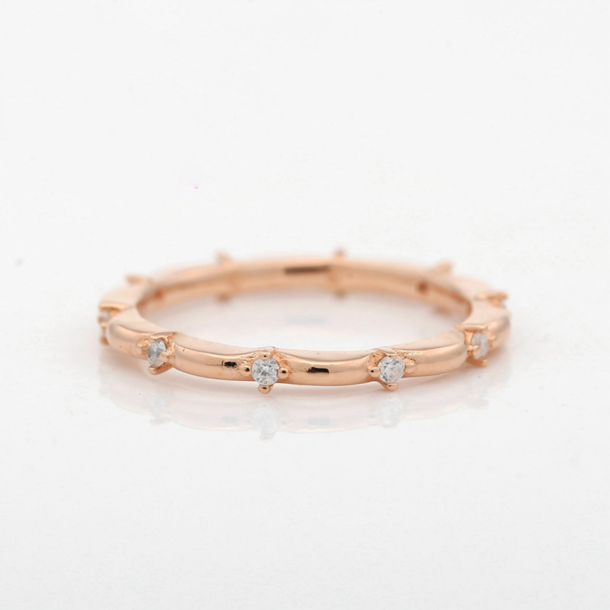 pandora rose ring flower petals rose band