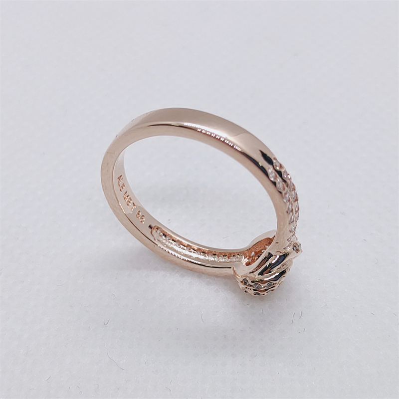 silver pandora shimmering knot ring