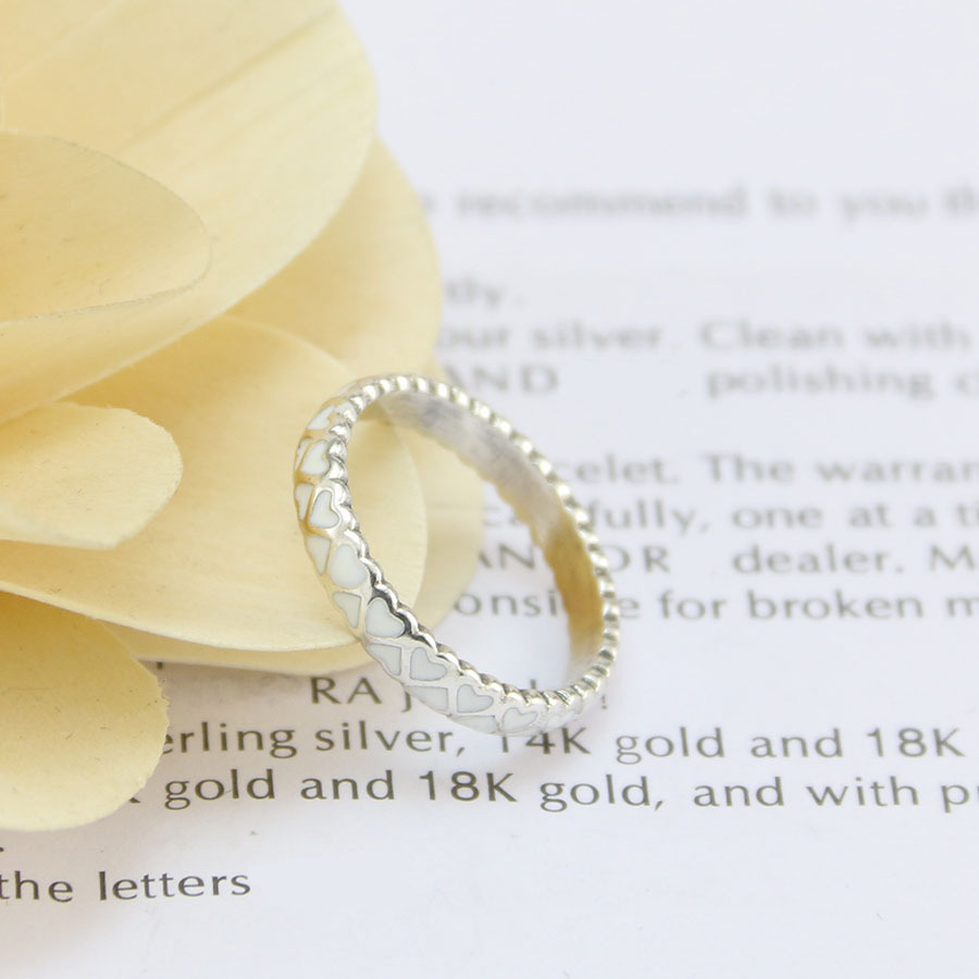 pandora silver enamel abundance of love ring