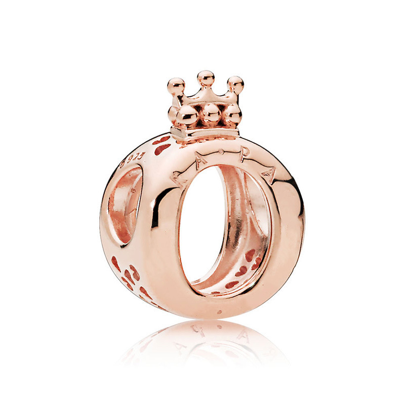 pandora charm bead pandora logo & crown o charm s925 ale