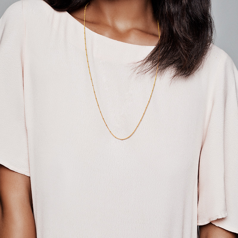 pandora shine beaded necklace ale gold