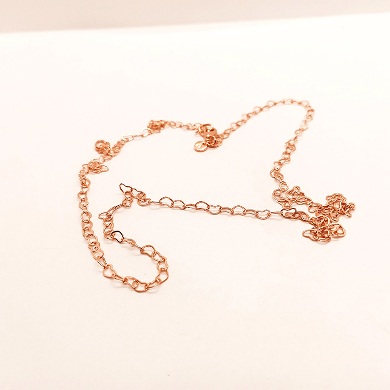 pandora rose necklace joined hearts