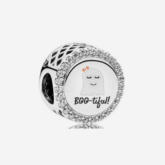 bootiful ghost halloween pandora sterling silver charm
