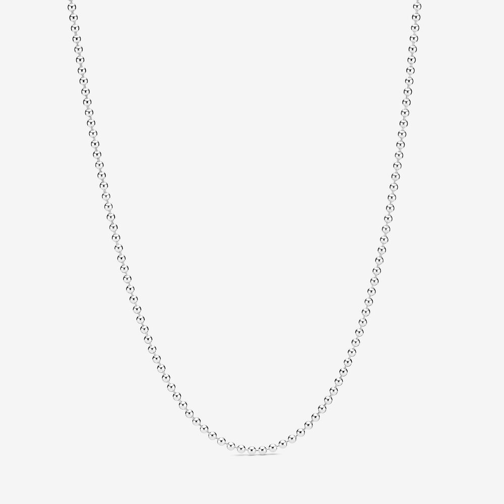 pandora polished ball chain necklace 60cm hallmark