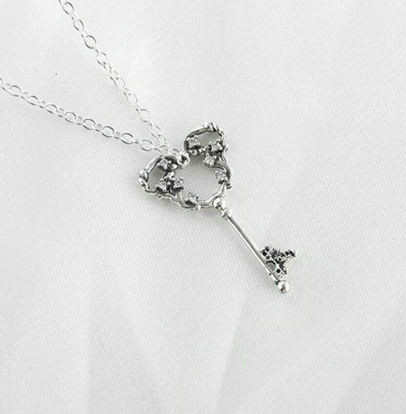 castle key necklace disney parks paris pandora