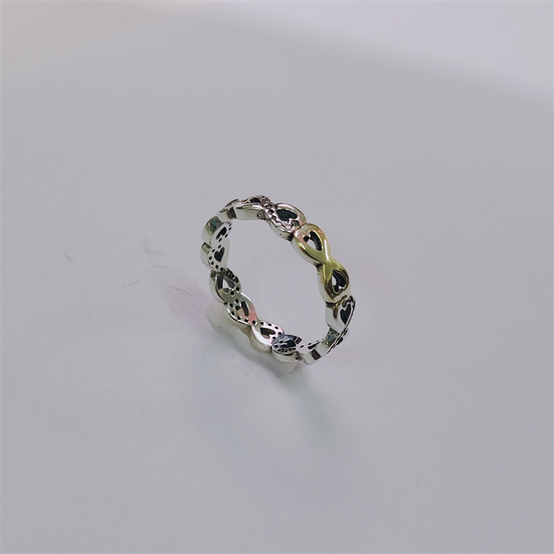 pandora two tone infinity ring brand
