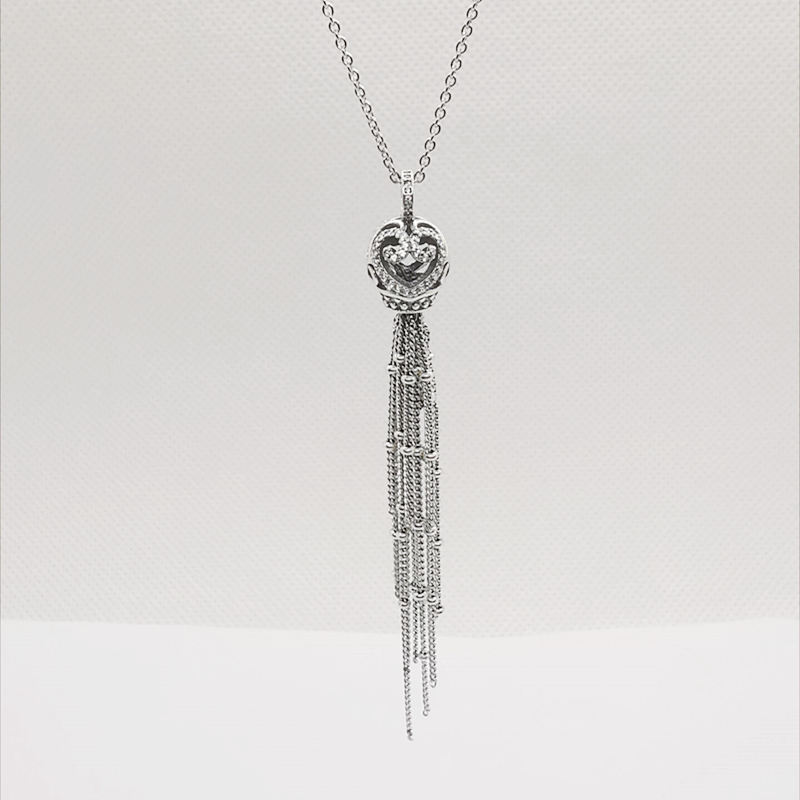 pandora necklace enchanted tassel hinged