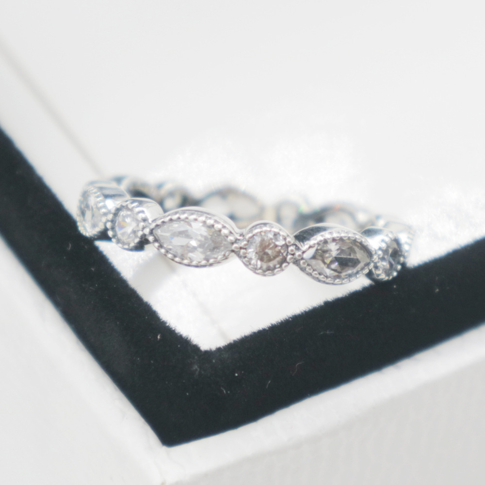 brandpandora alluring brilliant marquise stackable ring