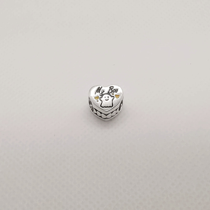 my boo ghost pandora heart halloween silver charm