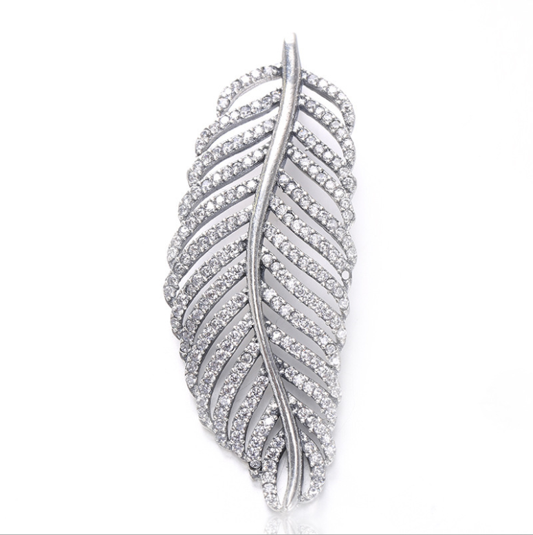 pandora light as a feather necklace charm silver