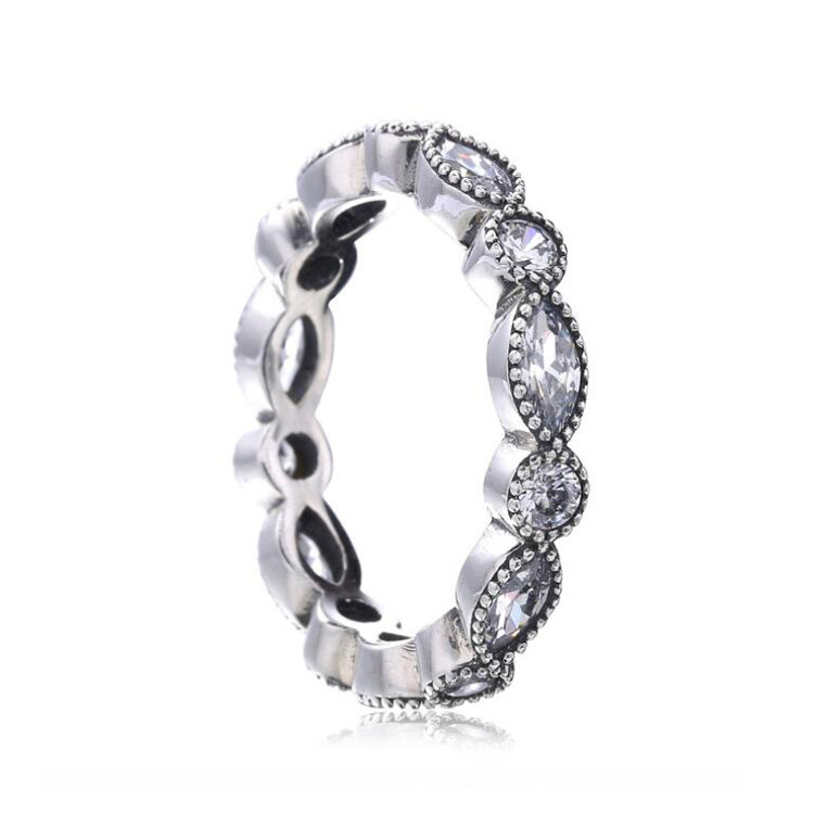 brandpandora alluring brilliant marquise stackable ring