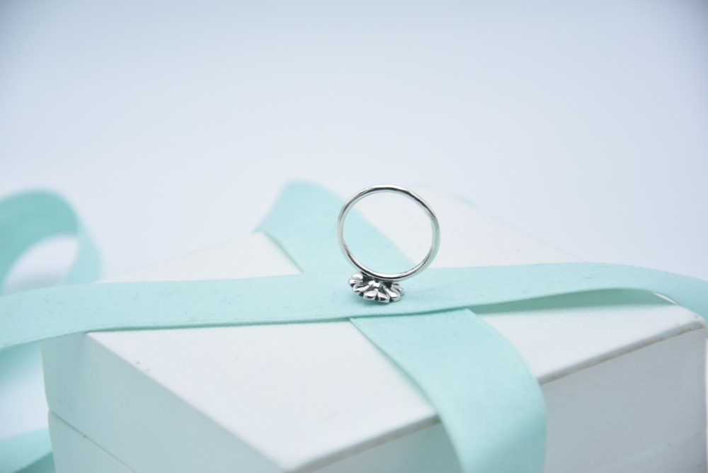 pandora sterling silver primrose cz enamel ring