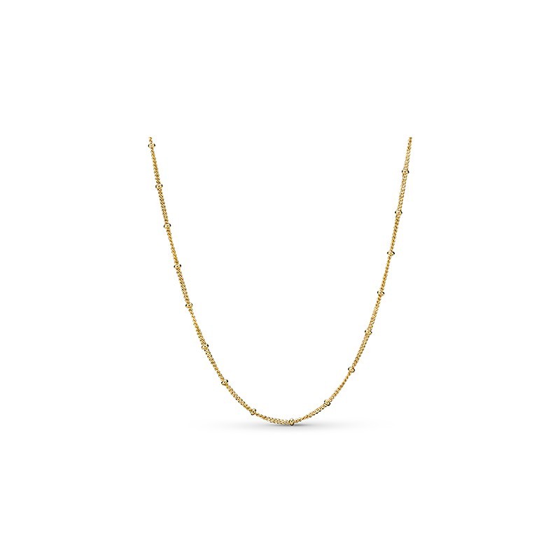 pandora shine beaded necklace ale gold