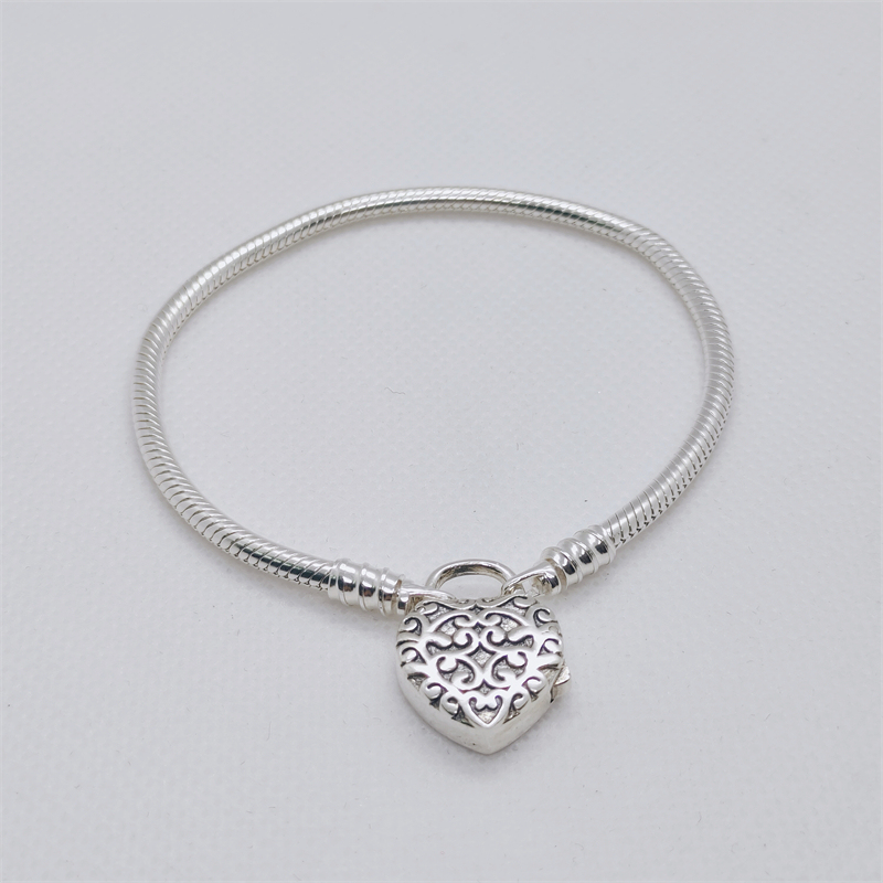 pandora (s) regal heart padlock bracelet