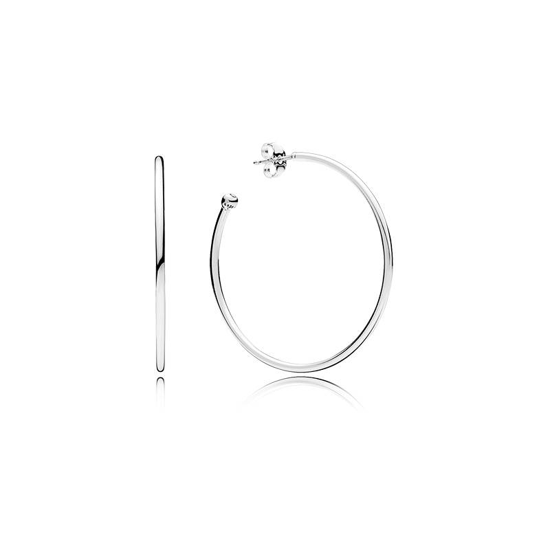 pandora silver earrings hoops of versatility