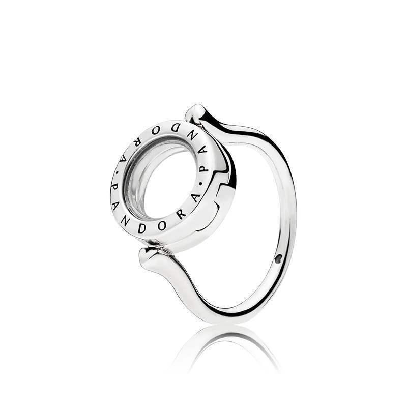 pandora circle floating locket ring