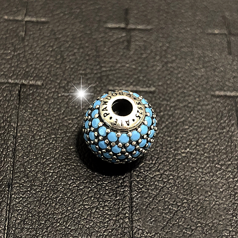 essence wisdom pandora turquoise colored crystal charm