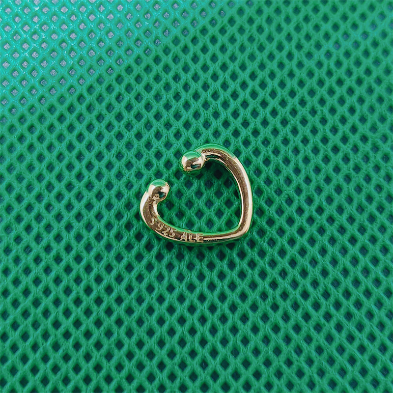 pandora open heart ear cuff shine gold plated brand