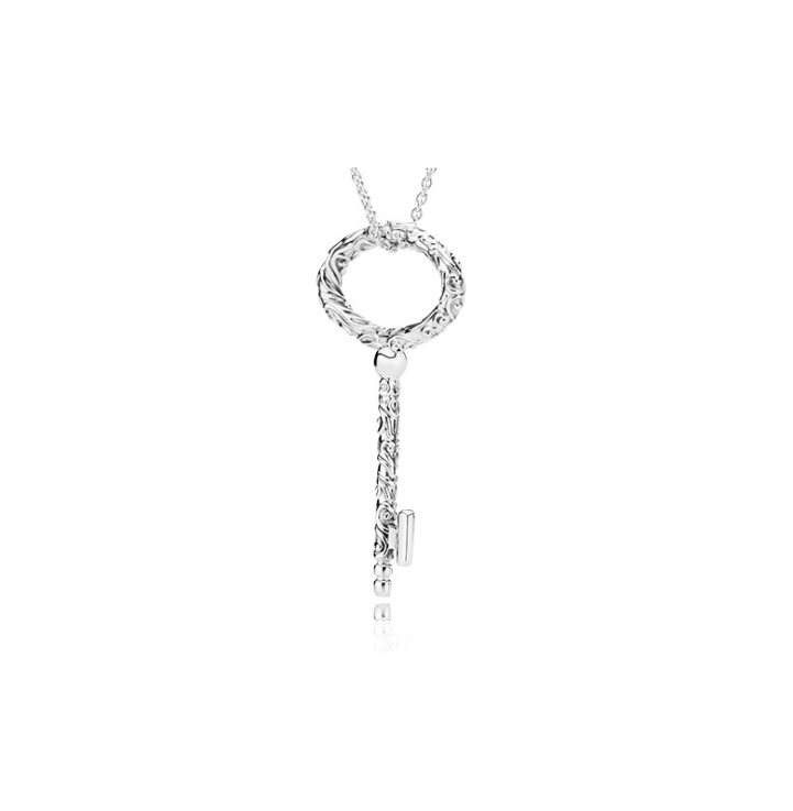 New Pandora Rose Regal Key Necklace - 50cm