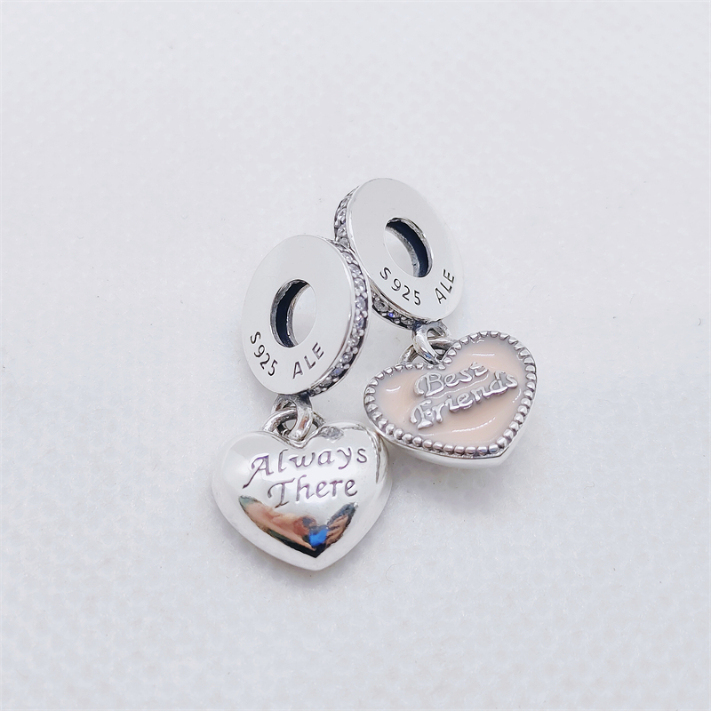 pandora best friend always there heart dangle charm