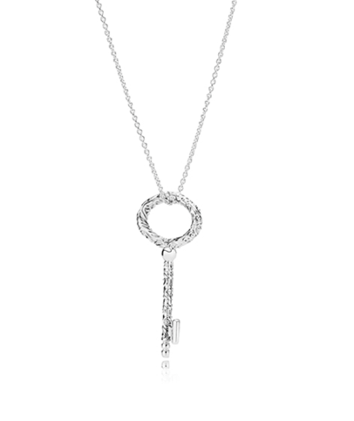 New Pandora Rose Regal Key Necklace - 50cm