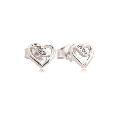 Pandora Ribbon of Love Stud Earrings S925 ALE
