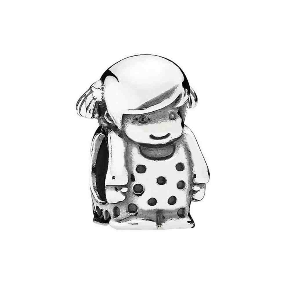 pandora silver girl charm