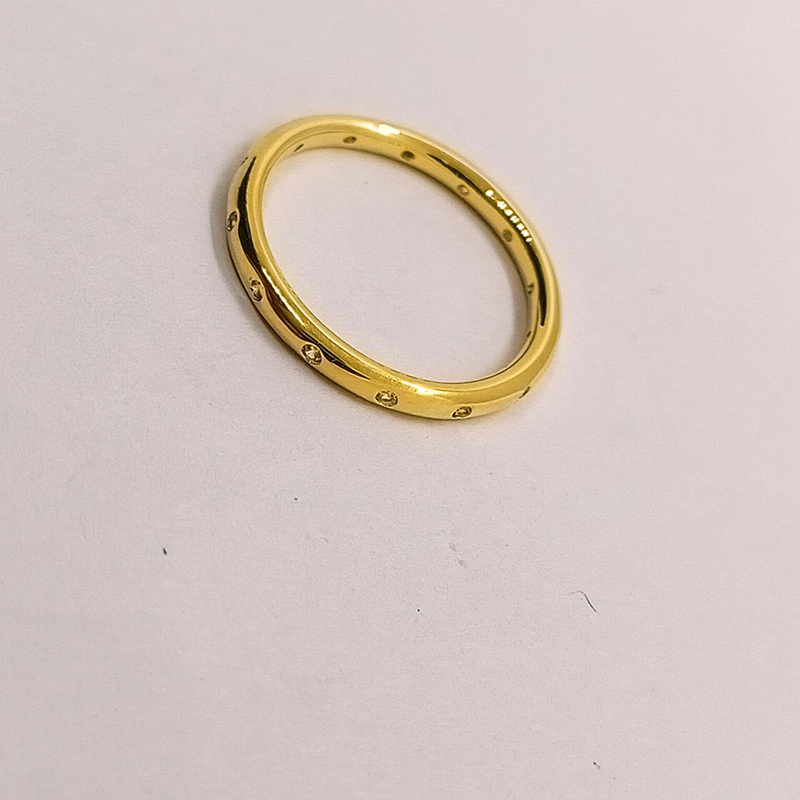 pandora gold droplets sparkling cz ring