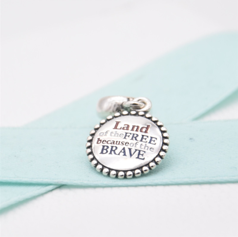 pandora land of the free dangle charm