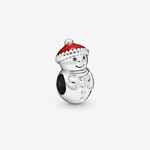 pandora Snowman and Santa Hat Christmas Charm