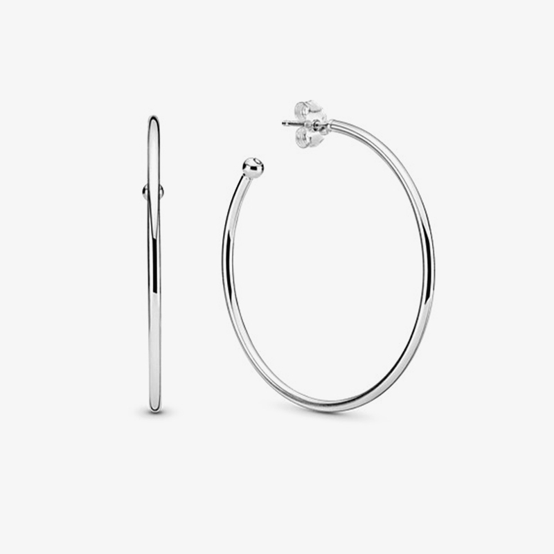 pandora silver earrings hoops of versatility
