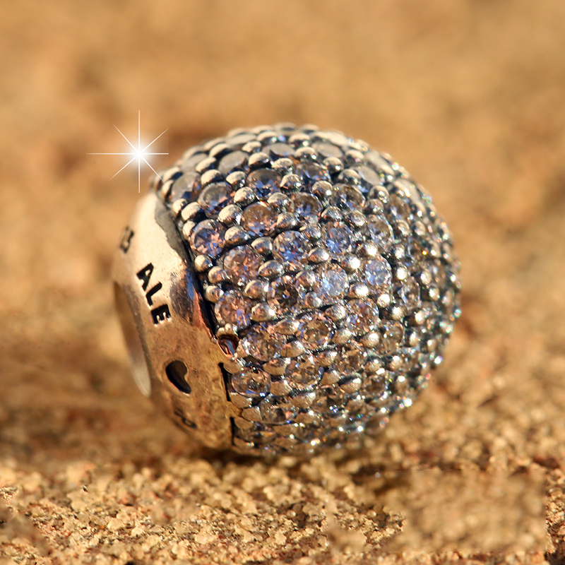 pandora pave open bangle caps