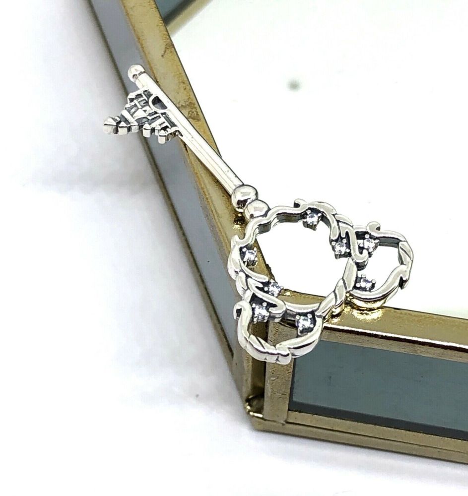 New Pandora Disney Parks Mickey Mouse Castle Key Pendant
