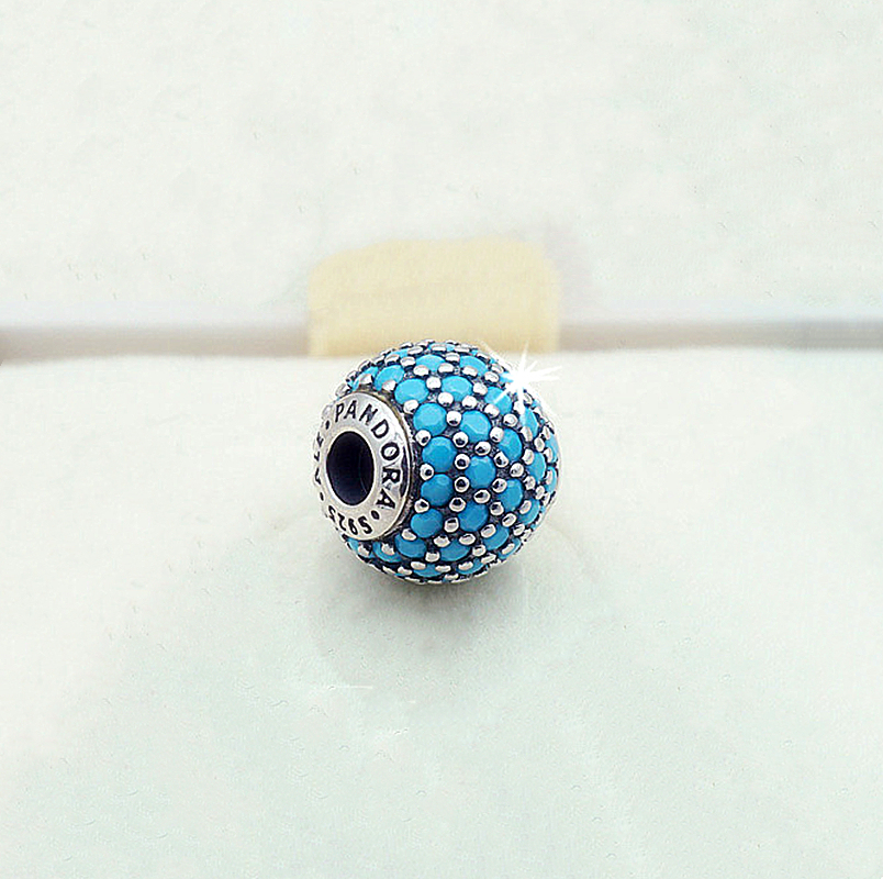 essence wisdom pandora turquoise colored crystal charm