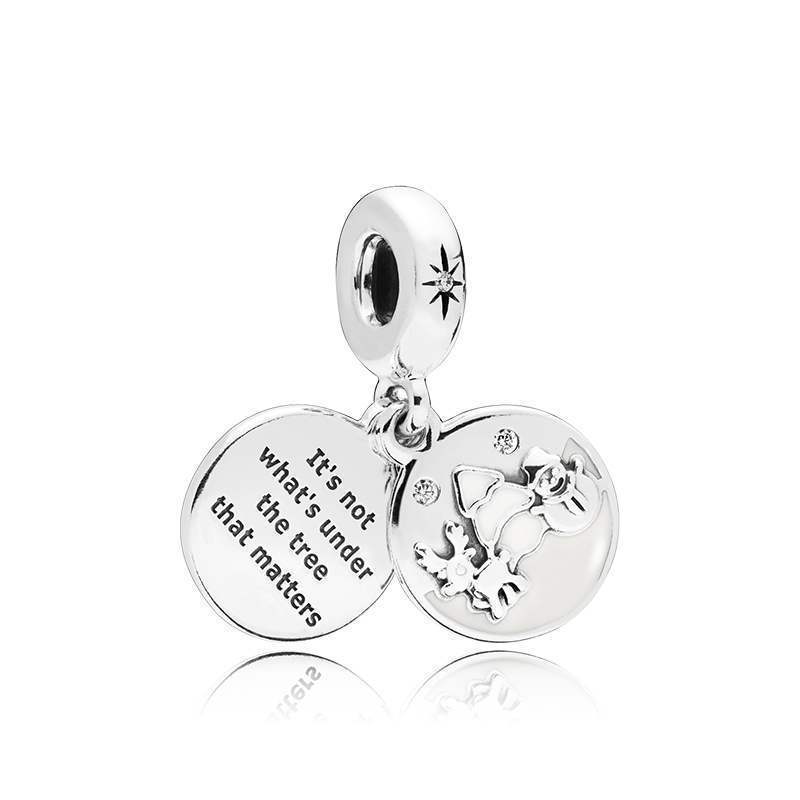 pandora dangle charm "snowy scene"