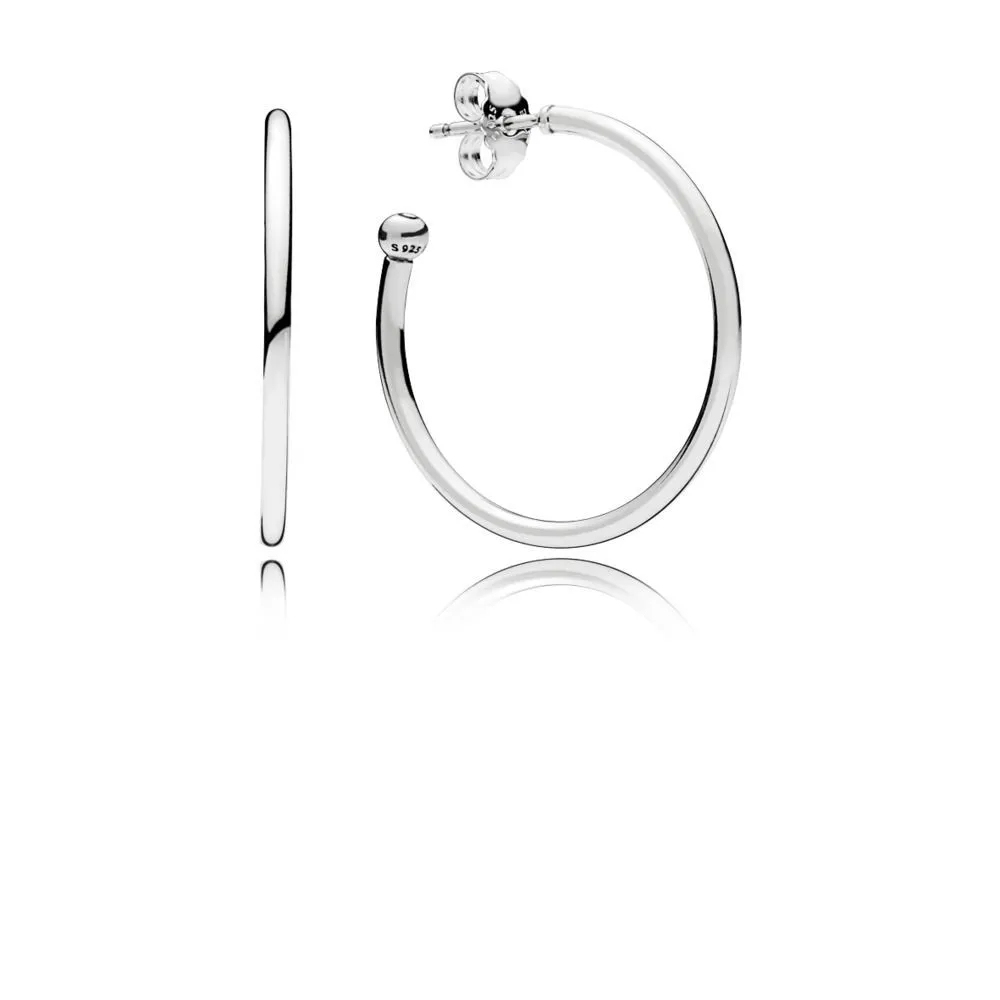 pandora silver earrings hoops of versatility