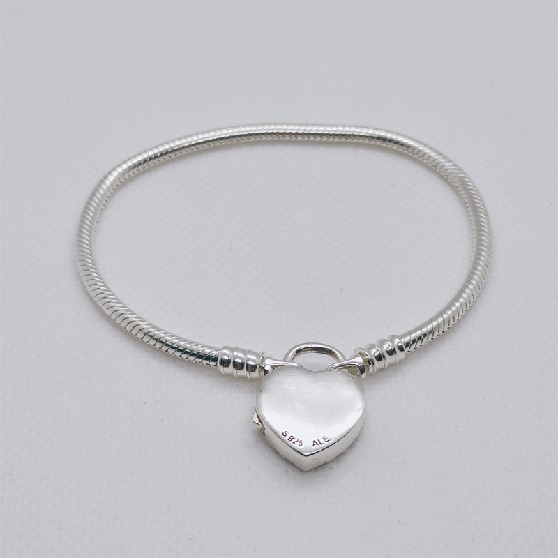 pandora (s) regal heart padlock bracelet