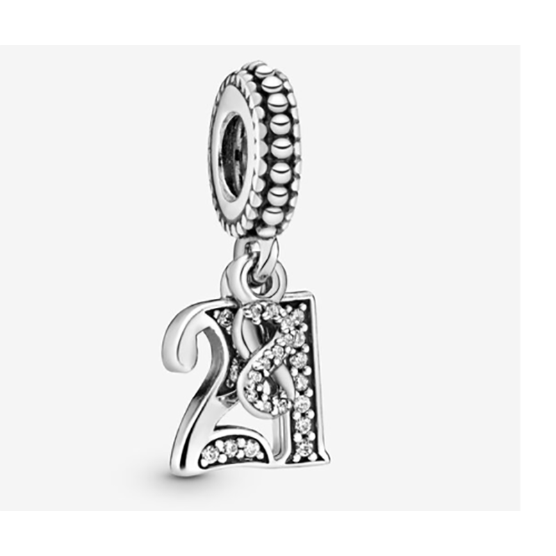 pandora celebration charm 925 ale anniversary birthday 21st