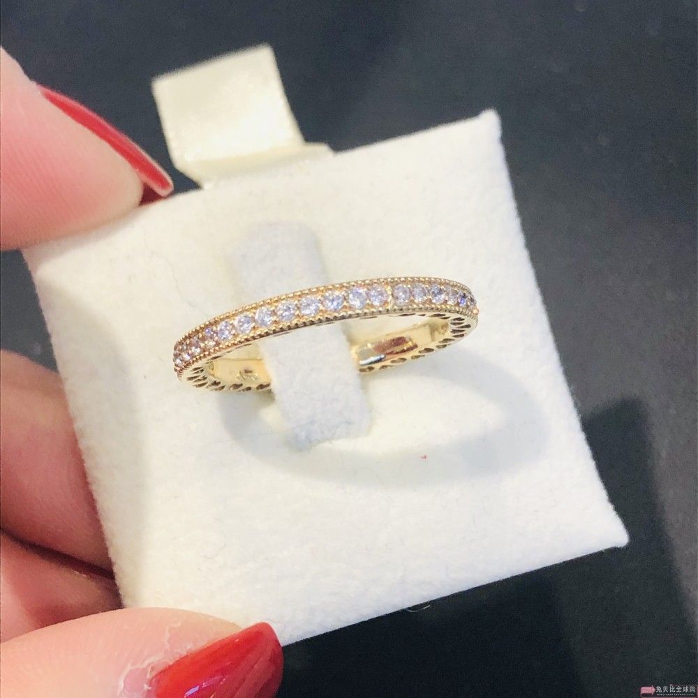 hearts of pandora ring gold eternity band